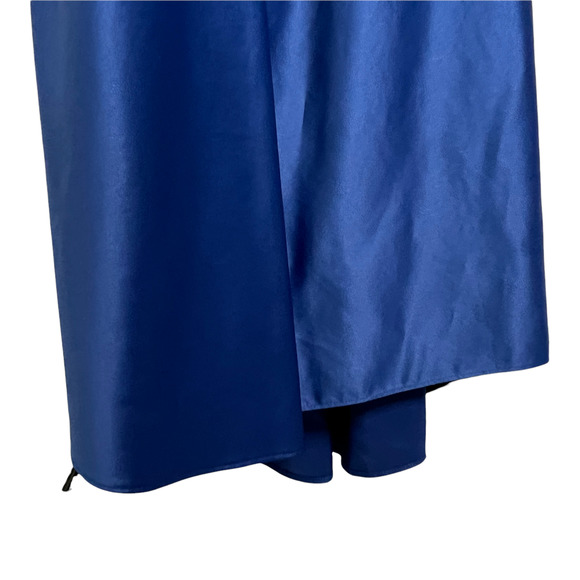 Jessica McClintock Women Maxi Bridal Dress Blue Strapless Prom‎ Gala Wedding 14 - Picture 9 of 11